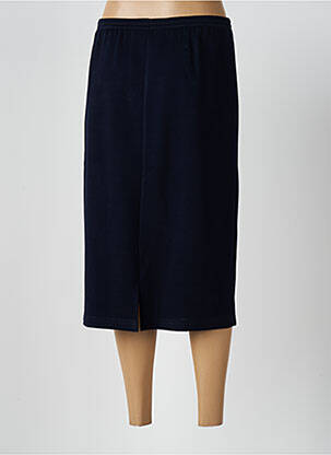 Jupe mi-longue stretch bleu GRIFFON femme
