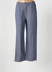 Pantalon droit bleu PUSELFE pour femme seconde vue