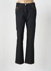 Pantalon droit noir THALASSA pour femme seconde vue