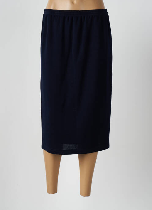 Jupe mi-longue doublure textile bleu GRIFFON femme