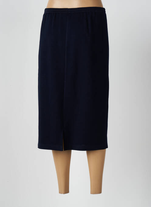 Jupe mi-longue doublure textile bleu GRIFFON femme