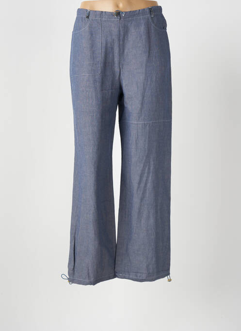 Pantalon droit bleu PUSELFE pour femme