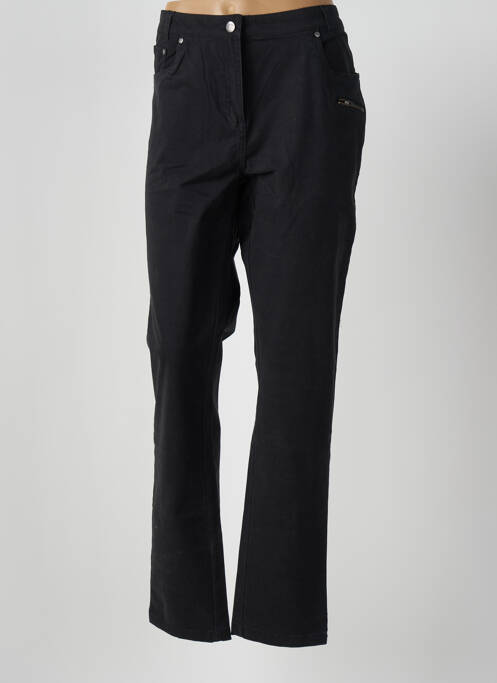 Pantalon droit noir THALASSA pour femme