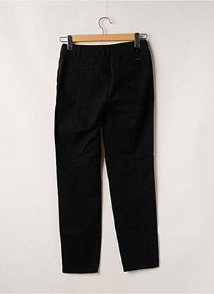 Pantalon droit fermeture zippée sous rabat boutonné noir MAT DE MISAINE femme