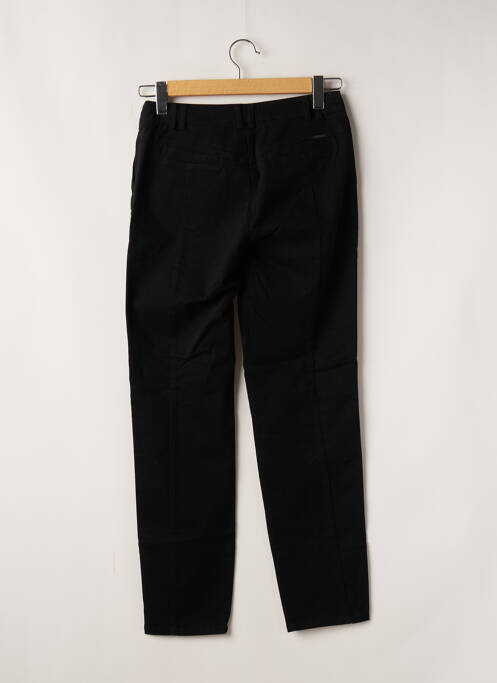 Pantalon droit fermeture zippée sous rabat boutonné noir MAT DE MISAINE femme