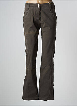 Pantalon droit stretch taille normale vert MAT DE MISAINE femme