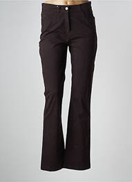 Pantalon droit stretch taille normale marron SAINT JAMES femme