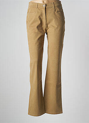 Pantalon droit stretch taille normale beige SAINT JAMES femme