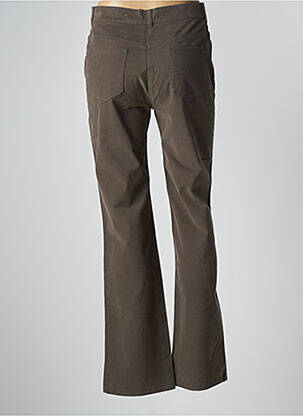 Pantalon droit stretch taille normale vert SAINT JAMES femme