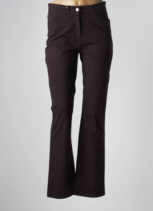 Pantalon droit marron SAINT JAMES pour femme