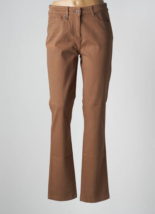 Pantalon droit marron SAINT JAMES pour femme