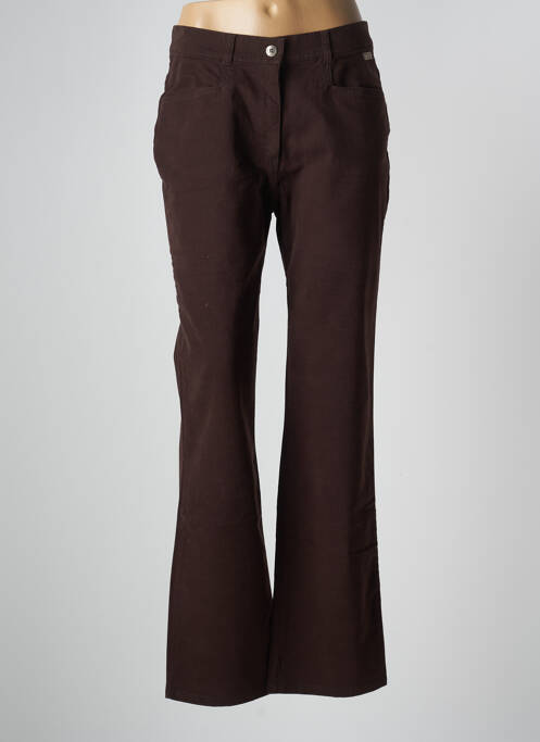 Pantalon droit marron SAINT JAMES pour femme