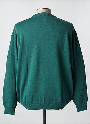 Pull stretch manches longues vert GUY DE BERAC homme