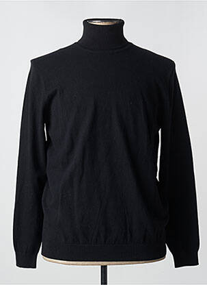 Pull col roulé noir REVER MILE pour homme