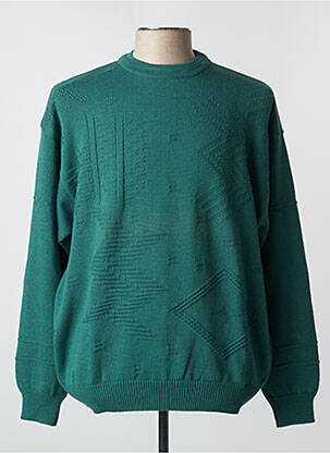 Pull vert GUY DE BERAC pour homme