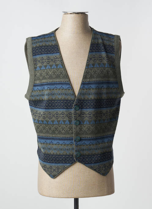 Gilet sans manche fermeture boutonnée sur le devant bleu LEWINGER homme