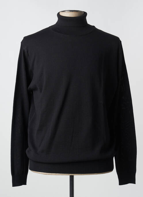 Pull col roulé noir BERAC pour homme