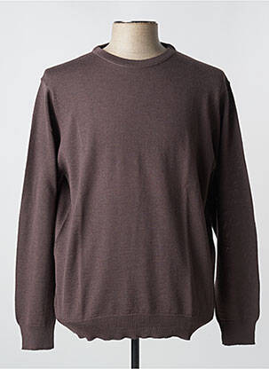 Pull marron ANGEL MOREAU pour homme