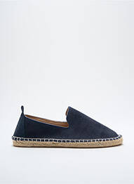Espadrilles nubuck talon plat jusqu'à 3cm bleu ICHI femme
