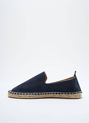 Espadrilles nubuck talon plat jusqu'à 3cm bleu ICHI femme