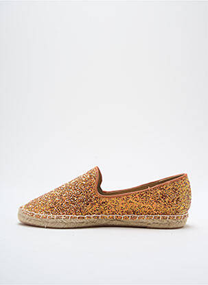 Espadrilles bout rond talon plat jusqu'à 3cm orange ICHI femme