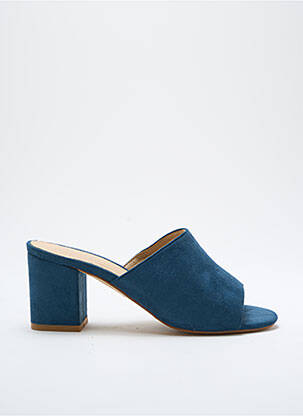 Mules/sabots type de semelle amortissante talon de 4 à 6cm bleu ICHI femme