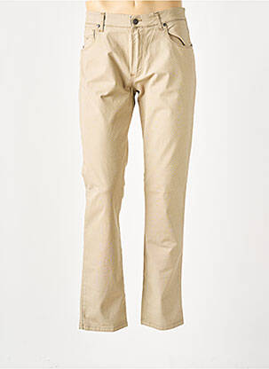 Pantalon droit coupe droite beige LCDN homme