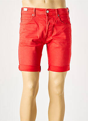 Bermuda tissage denim taille normale rouge REPLAY homme