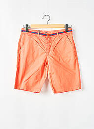 Bermuda stretch taille normale orange BACK TO ALASKA homme