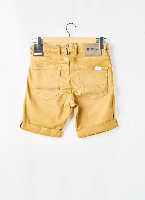 Bermuda stretch taille normale beige REPLAY homme