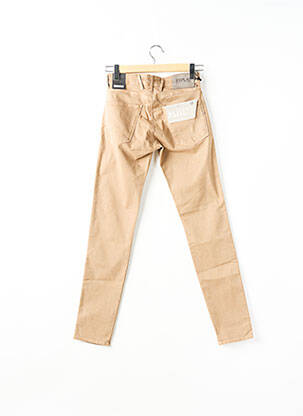 Jeans coupe slim poches beige REPLAY femme