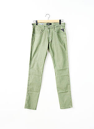 Jeans coupe slim poches vert REPLAY femme