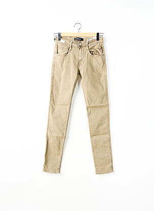 Jeans coupe slim poches marron REPLAY femme