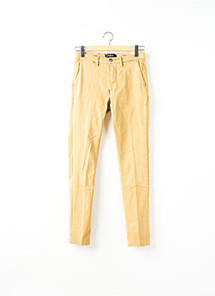 Pantalon chino fermeture zippée sous rabat boutonné beige REPLAY femme