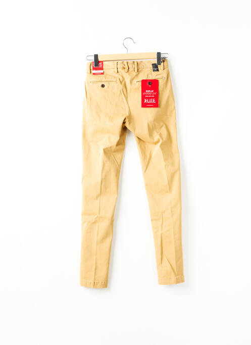 Pantalon chino fermeture zippée sous rabat boutonné beige REPLAY femme