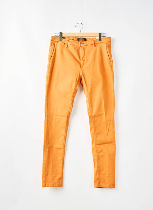 Pantalon chino orange REPLAY pour homme