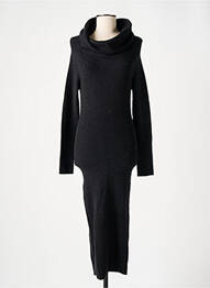 Robe longue manches longues manches longues noir ESSENTIEL femme