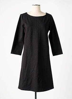 Robe mi-longue manches 3/4 manches 3/4 noir MAY&JUNE femme