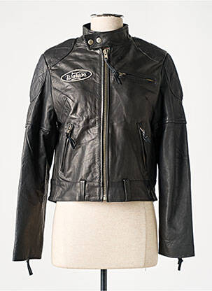 Blouson col col montant noir WARSON femme