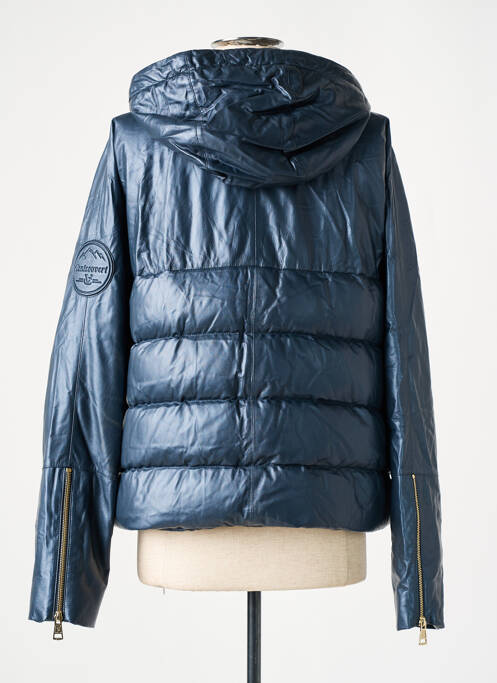 Doudoune poches a capuche bleu VENTCOUVERT femme