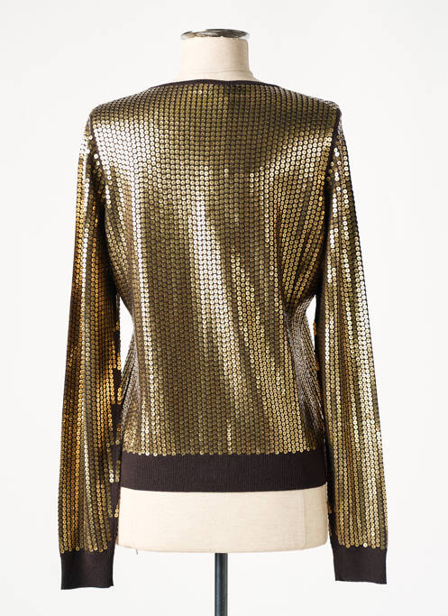 Gilet manches longues or MALIPARMI pour femme