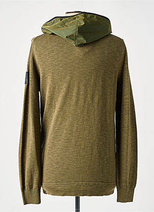 Gilet manches longues tissage chiné vert STRELLSON homme