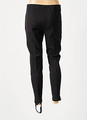Pantalon 7/8 taille haute taille haute noir LUISA CERANO femme