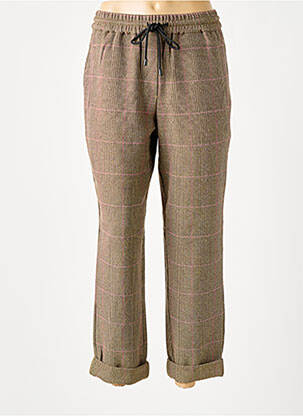 Pantalon 7/8 stretch taille normale marron ESSENTIEL ANTWERP femme