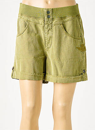 Short taille haute taille haute vert AERONAUTICA femme