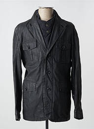 Veste simili cuir coupe droite noir CAMEL ACTIVE homme