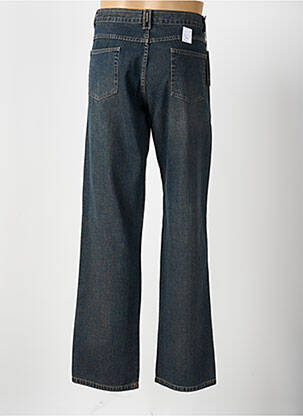 Jeans coupe droite fermeture zippée sous rabat boutonné bleu VUARNET homme