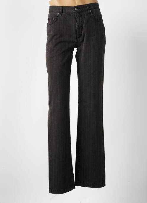 Pantalon droit gris DANIEL HECHTER pour homme