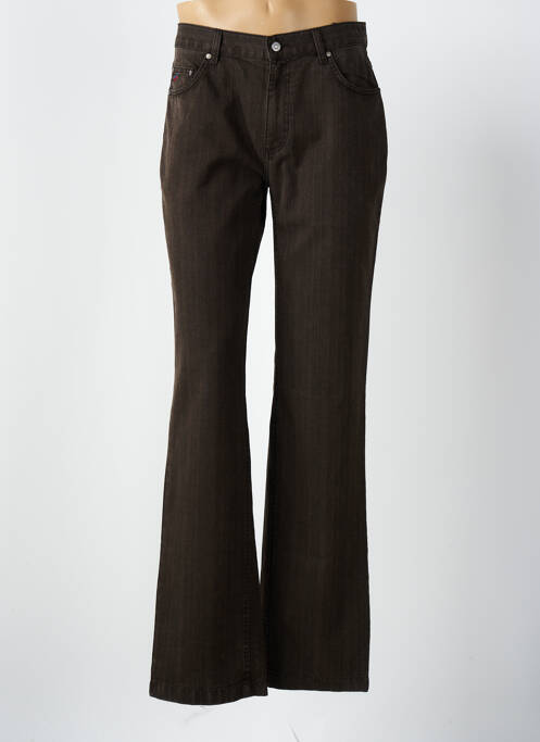 Pantalon droit marron DANIEL HECHTER pour homme