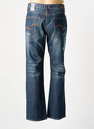 Jeans coupe droite fermeture zippée sous rabat boutonné taille normale bleu SCOTT-FOX homme